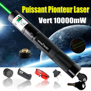 Pointeur Laser Vert 10000mw Surpuissant