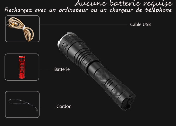 LED reglable lampe de poche