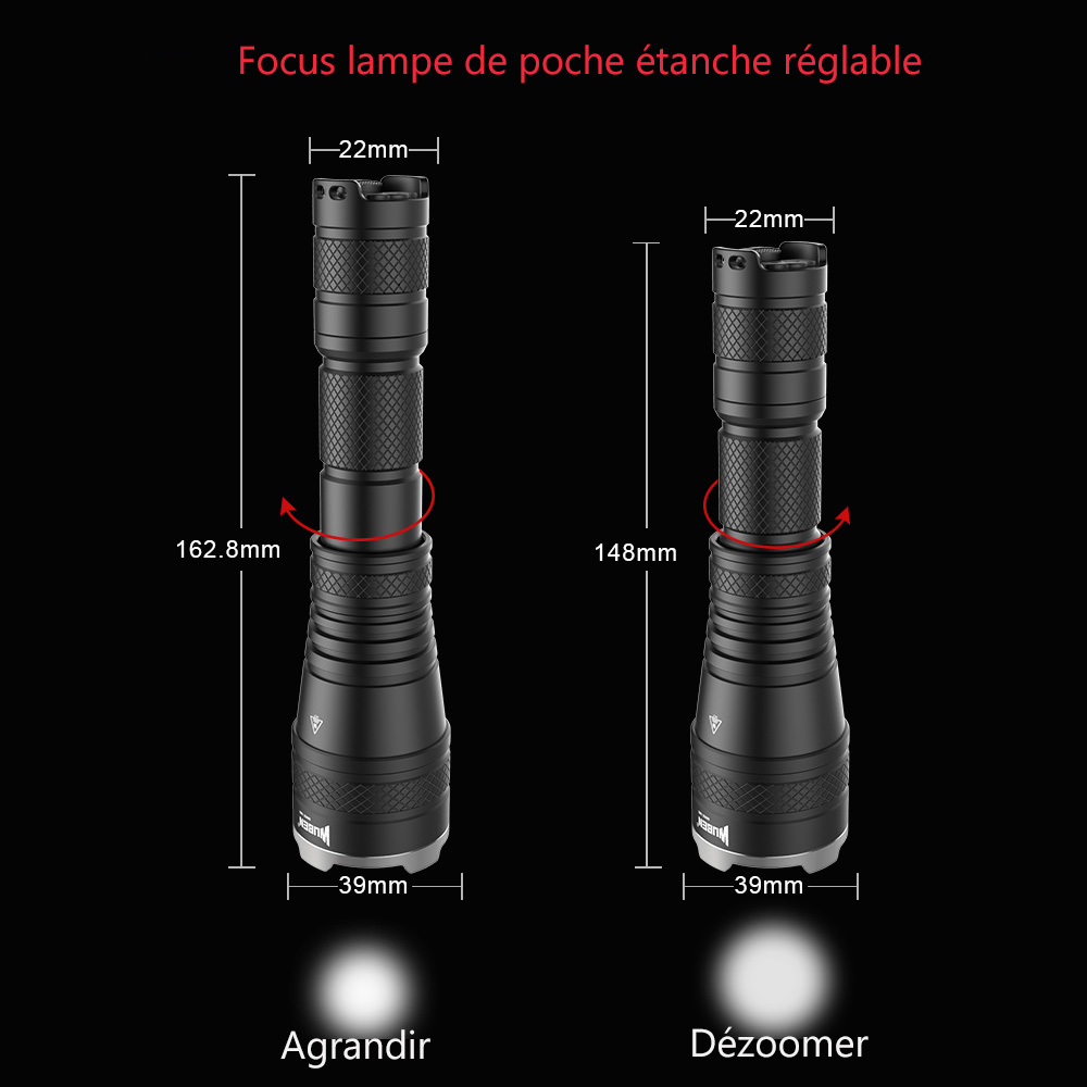 acheter la lampe de poche 1200 lumens