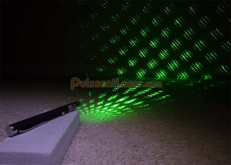 pointeur laser vert avec têtes à motifs