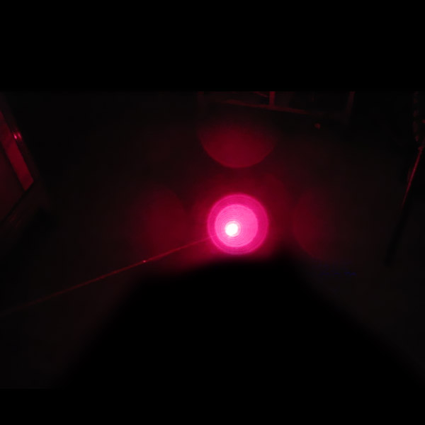 portée d'un laser rouge